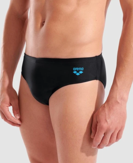 BAÑADOR ARENA LOGOTYPE SWIM BRIEFS BLACK