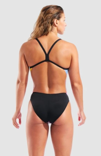 Bañador Arena Gradient Swimsuit Challenge Back Pink Multi