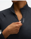 Camiseta Hoka Skyform Half Zip Black HTR