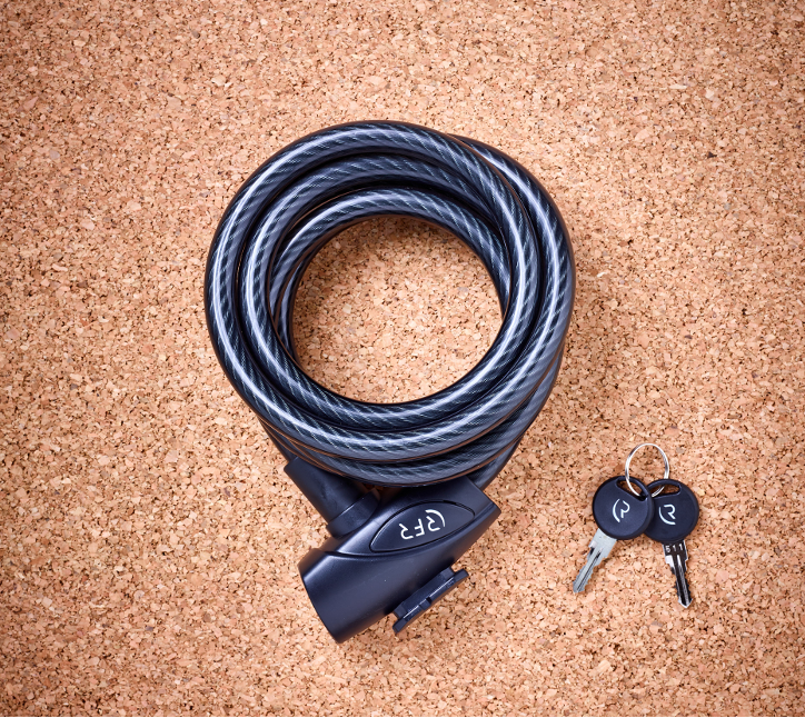 CANDADO RFR SPIRAL CABLE LOCKJ 12x1800mm Blk