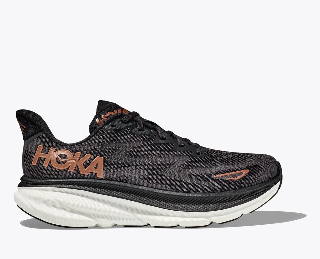 Zapatillas HOKA Woman CLIFTON 9 BLACK/COPPER