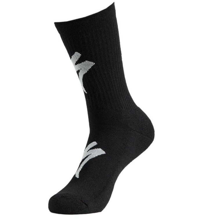 TECHNO MTB TALL LOGO SOCK BLACK/WHITE