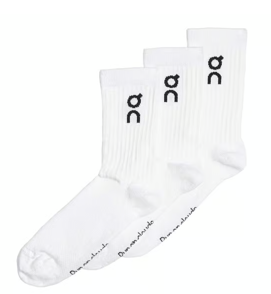 Logo Sock 3-Pack Unisex White