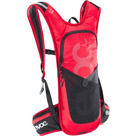 EVOC MOCHILA CC 3L RACE + HYDRAPACK (2L) ROJO/NEG