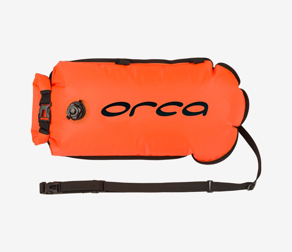 Orca Safety Buoy with Pocket Orange