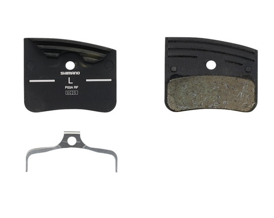P03A Resin pad with fin and spring (pair)
