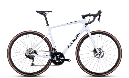 Bicicleta Cube ATTAIN GTC RACE FLASHWHITE N BLACK 2023