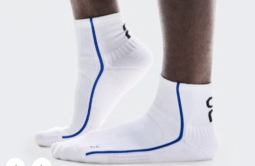 Court Sock Mid U White / Indigo